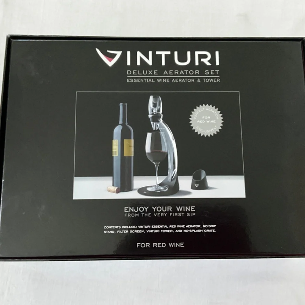 NIB Vinturi Deluxe Wine Aerator Set